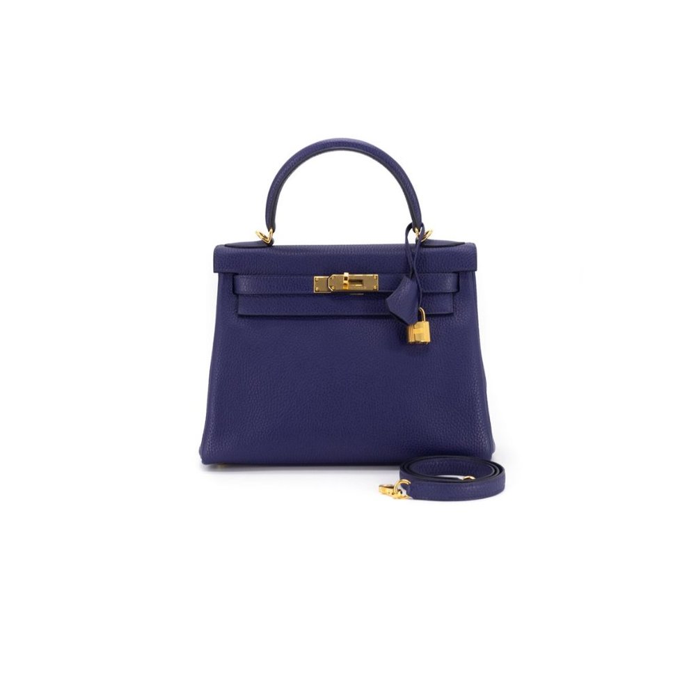 Hermes - Kelly 28 in Encru Blue. BNIB - Picture 1 of 11